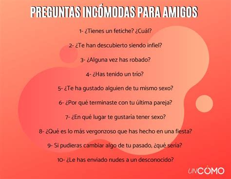 preguntas para tu mejor amigo incomodas|290 preguntas incómodas (para tus amigos o tu pareja)